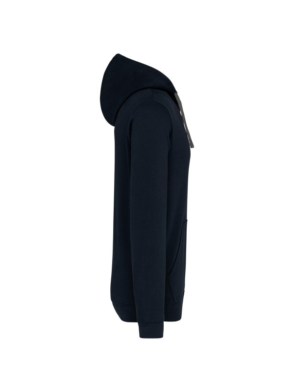 Sweatshirt com capuz em contraste - K446