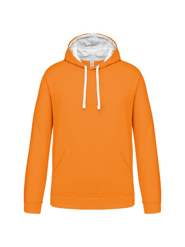 Sweatshirt com capuz em contraste - K446