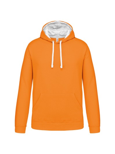 Sweatshirt com capuz em contraste - K446