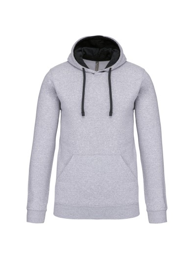Sweatshirt com capuz em contraste - K446 Sweatshirt com capuz em contraste - K446