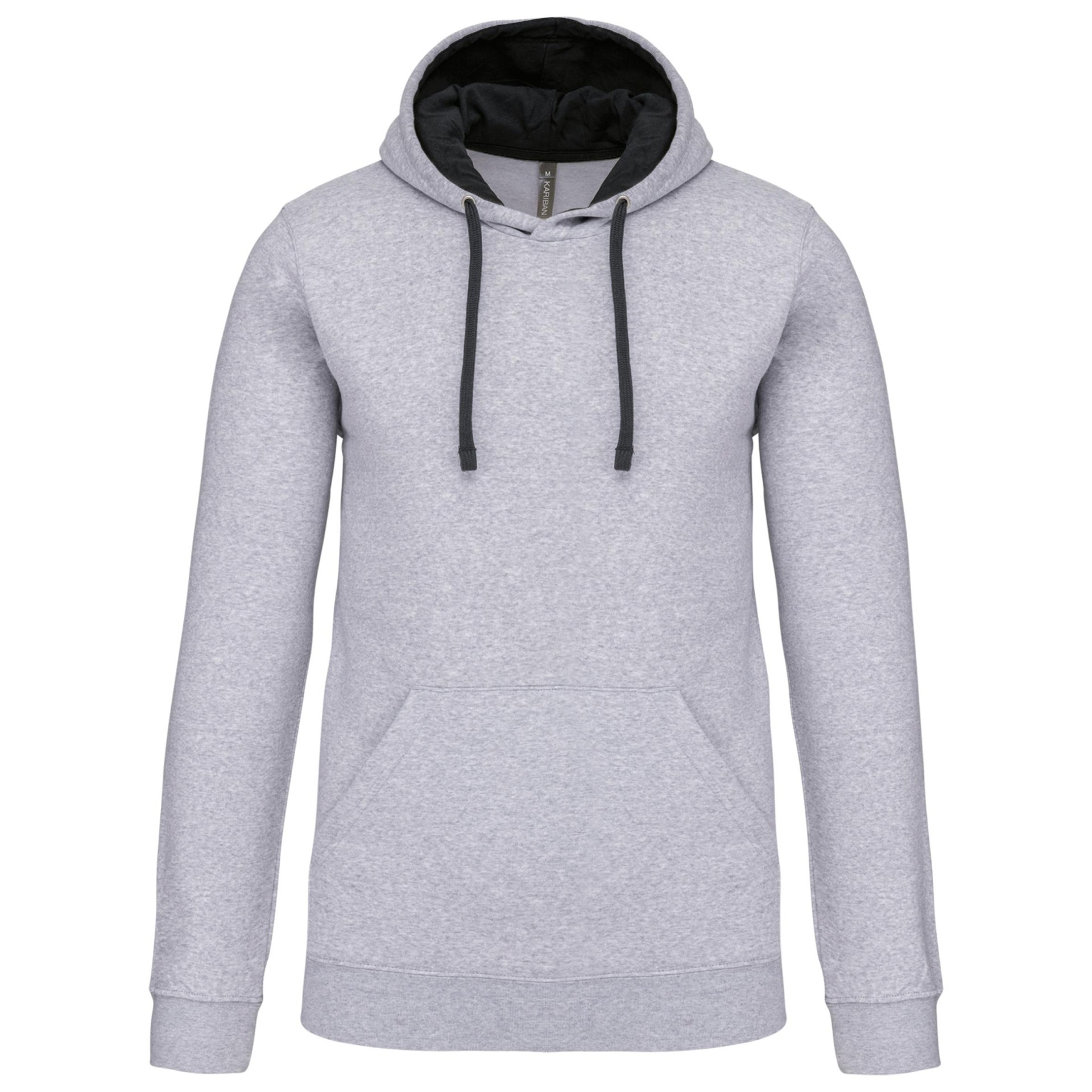 Sweatshirt com capuz em contraste - K446