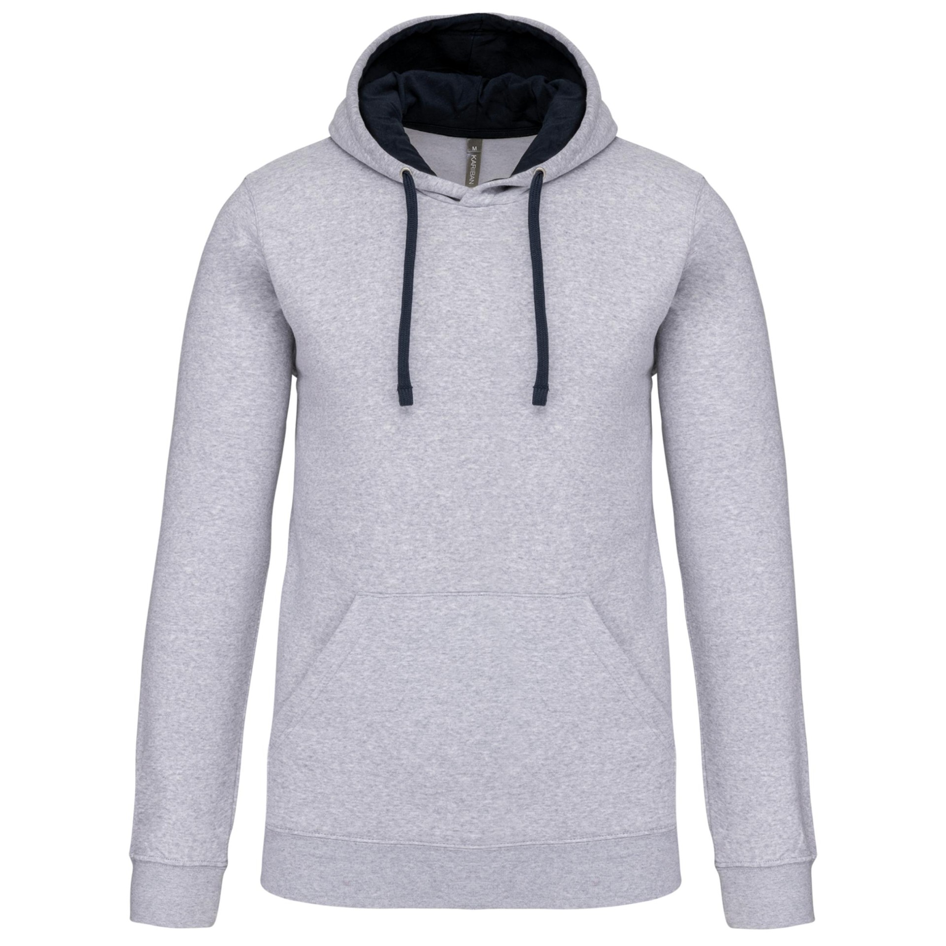 Sweatshirt com capuz em contraste - K446