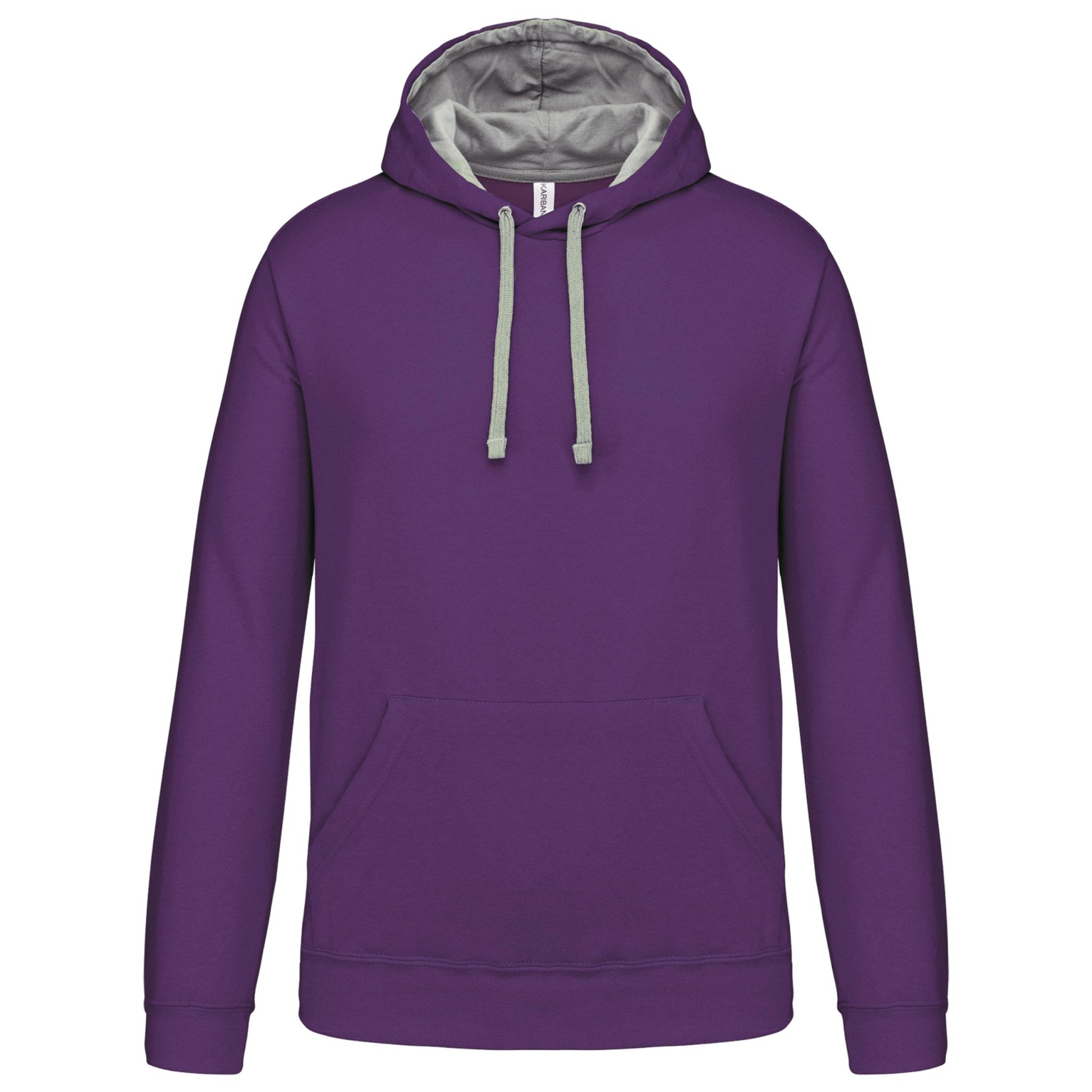 Sweatshirt com capuz em contraste - K446