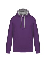 Sweatshirt com capuz em contraste - K446