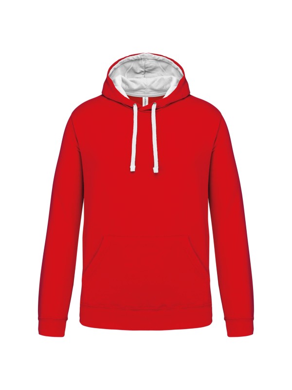 Sweatshirt com capuz em contraste - K446