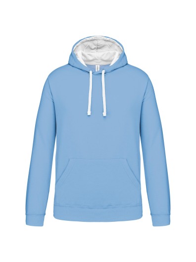 Sweatshirt com capuz em contraste - K446