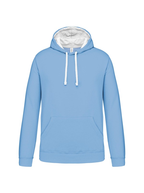 Sweatshirt com capuz em contraste - K446