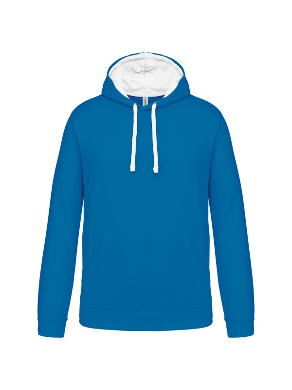 Sweatshirt com capuz em contraste - K446