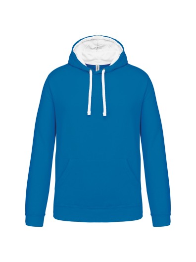 Sweatshirt com capuz em contraste - K446