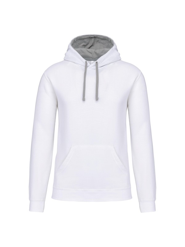 Sweatshirt com capuz em contraste - K446