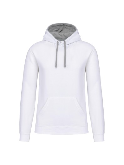 Sweatshirt com capuz em contraste - K446 Sweatshirt com capuz em contraste - K446