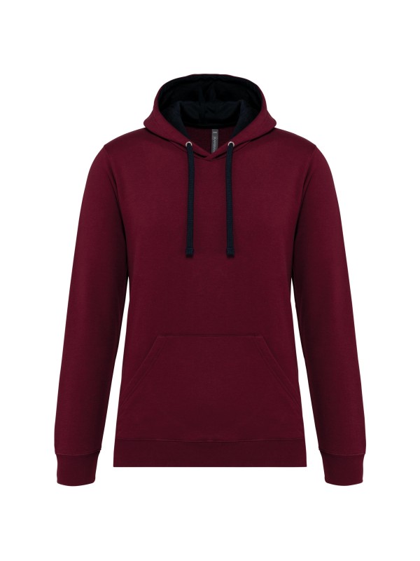 Sweatshirt com capuz em contraste - K446