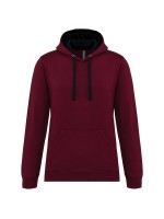 Sweatshirt com capuz em contraste - K446