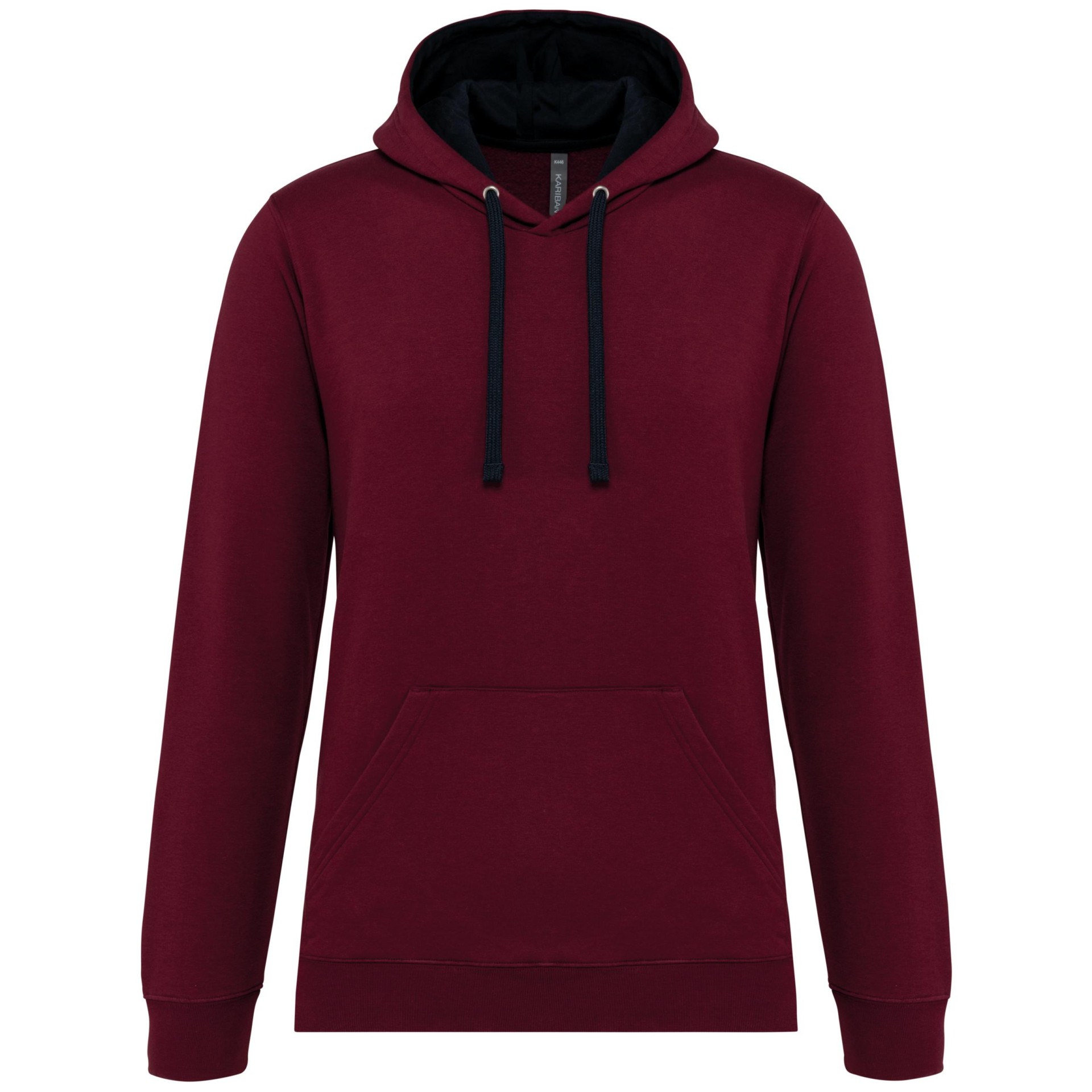 Sweatshirt com capuz em contraste - K446