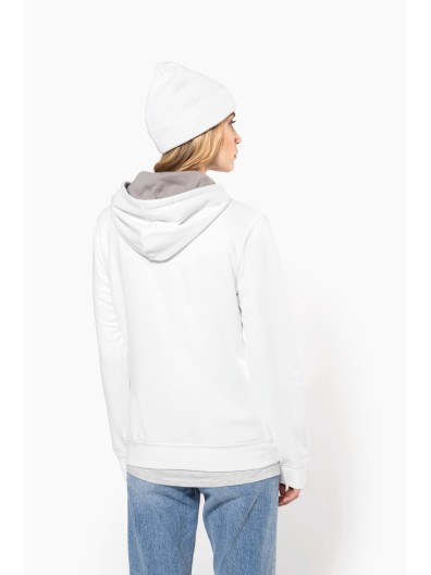 Sweatshirt Senhora com capuz em contraste - K465