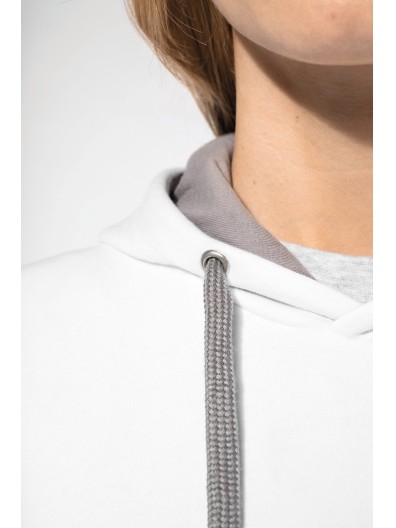 Sweatshirt Senhora com capuz em contraste - K465