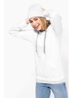 Sweatshirt Senhora com capuz em contraste - K465