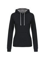 Sweatshirt Senhora com capuz em contraste - K465