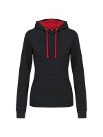 Sweatshirt Senhora com capuz em contraste - K465