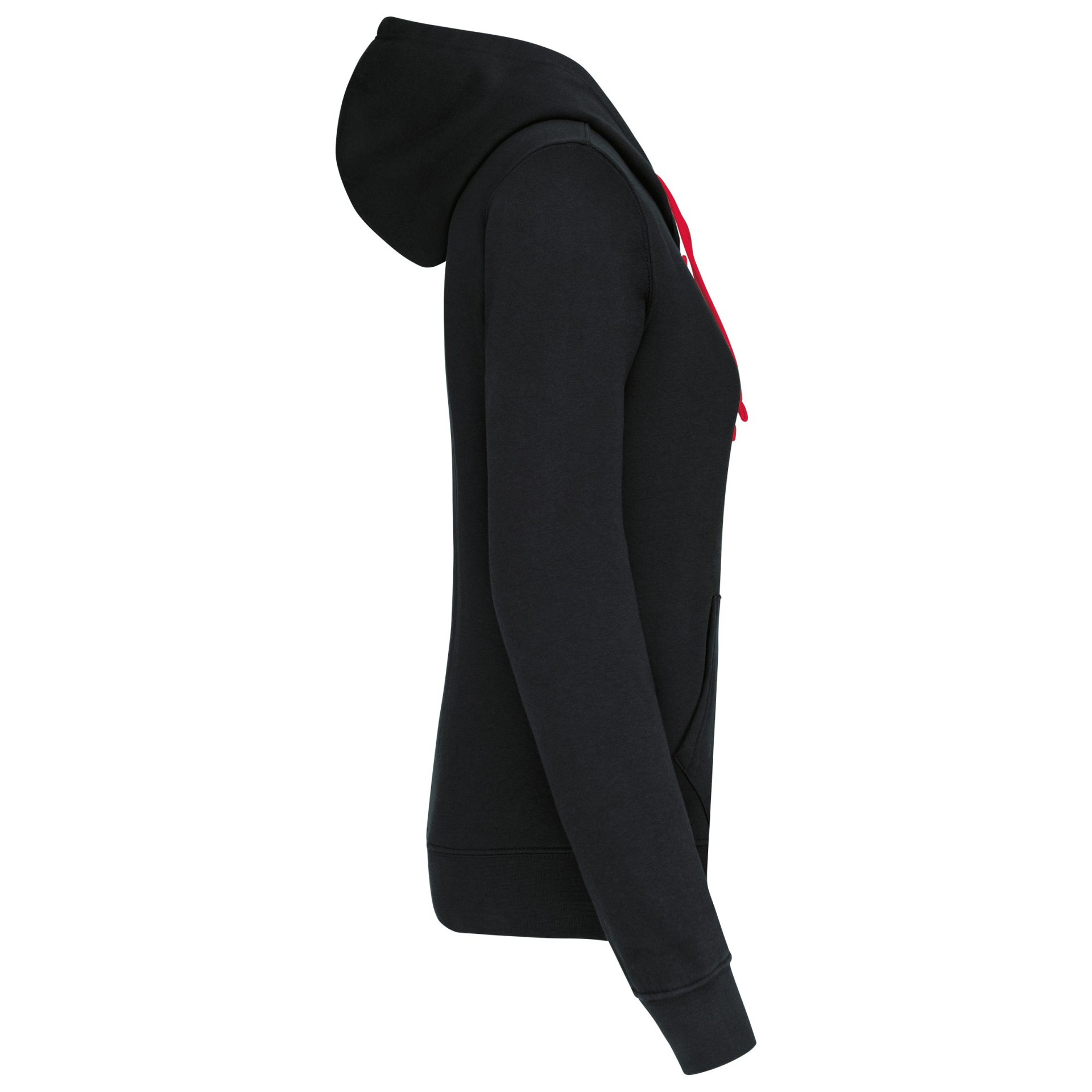 Sweatshirt Senhora com capuz em contraste - K465