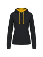 Sweatshirt Senhora com capuz em contraste - K465
