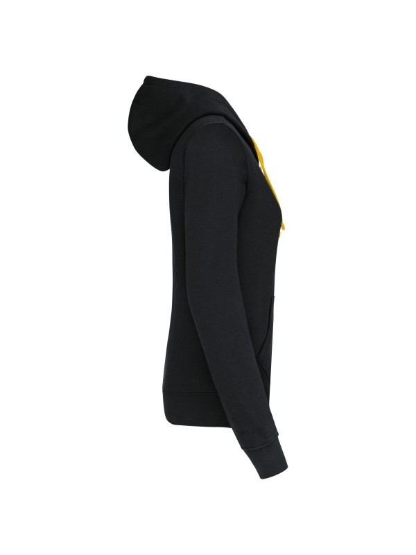 Sweatshirt Senhora com capuz em contraste - K465
