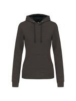 Sweatshirt Senhora com capuz em contraste - K465