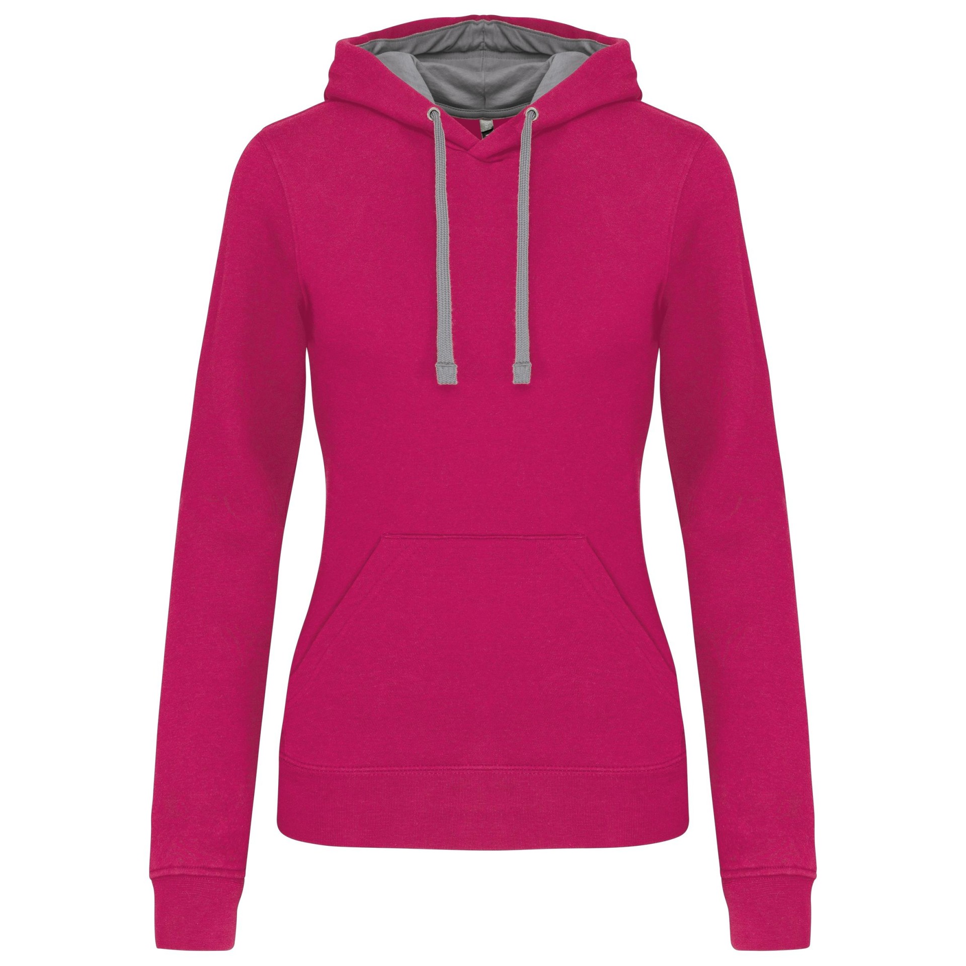 Sweatshirt Senhora com capuz em contraste - K465