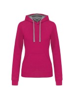 Sweatshirt Senhora com capuz em contraste - K465