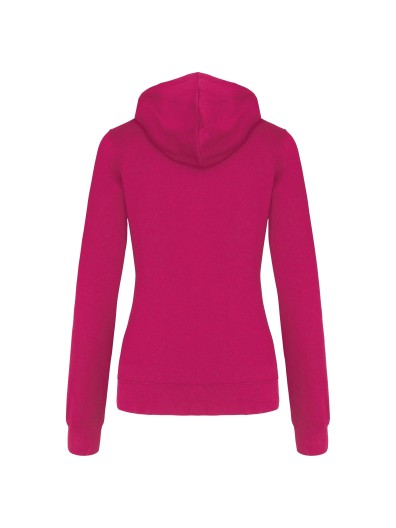 Sweatshirt Senhora com capuz em contraste - K465 Sweatshirt Senhora com capuz em contraste - K465