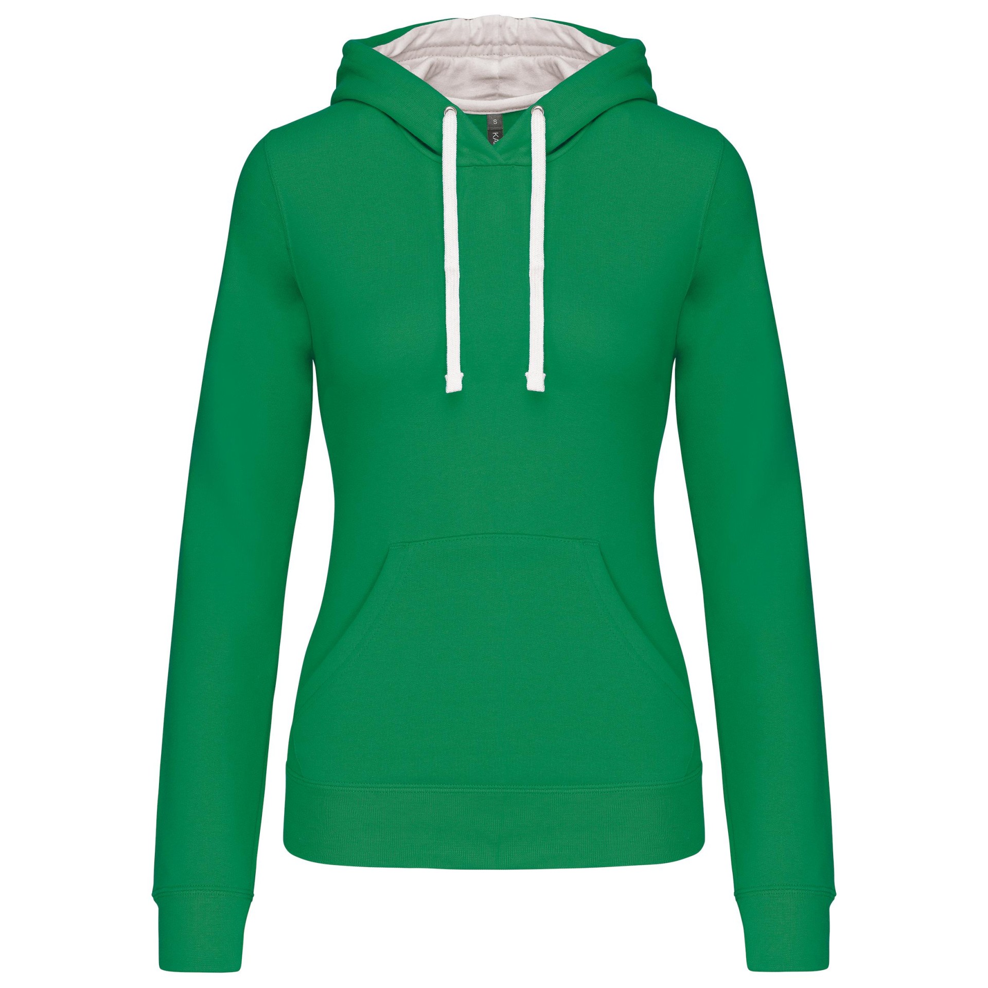 Sweatshirt Senhora com capuz em contraste - K465