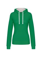 Sweatshirt Senhora com capuz em contraste - K465