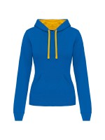 Sweatshirt Senhora com capuz em contraste - K465