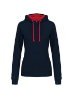 Sweatshirt Senhora com capuz em contraste - K465