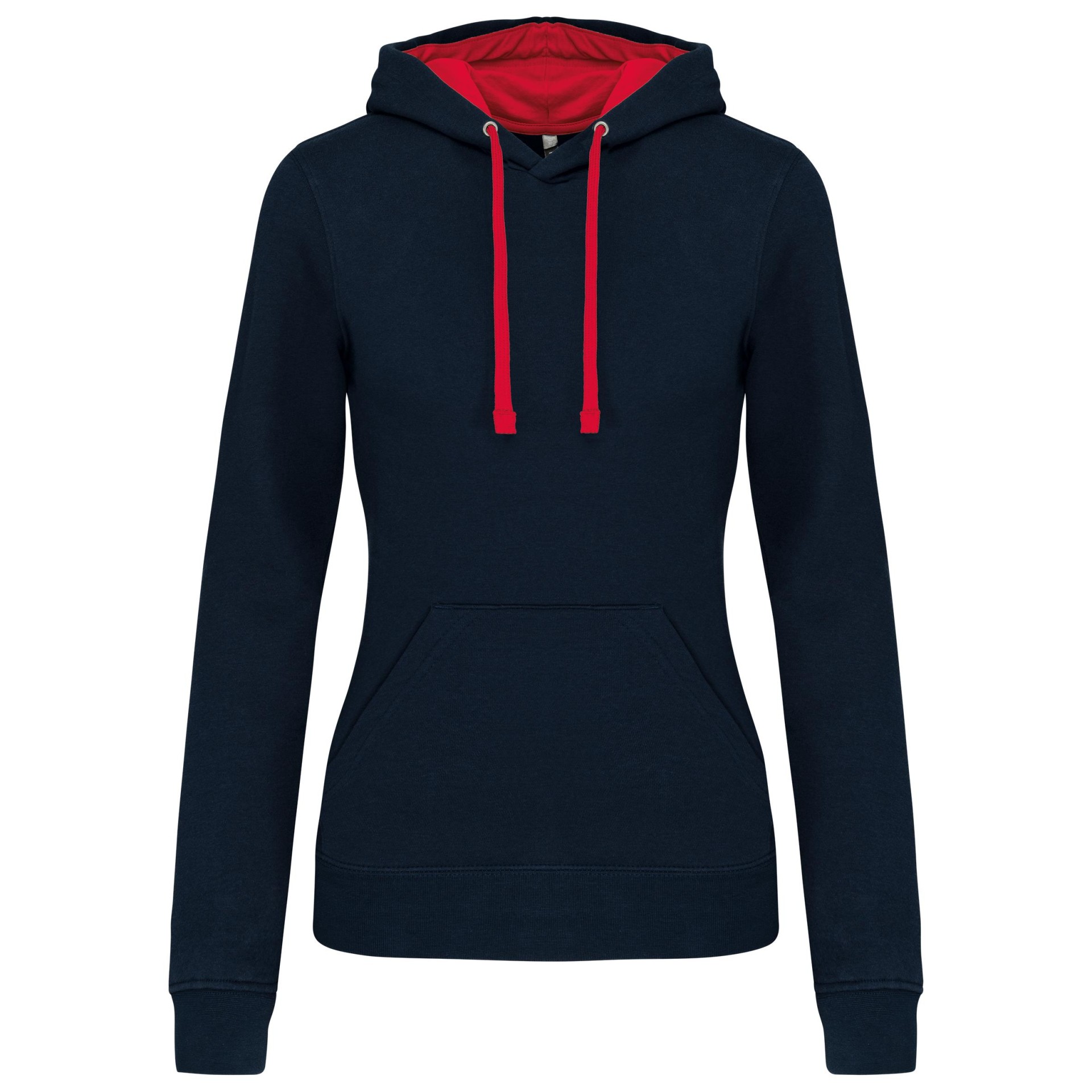 Sweatshirt Senhora com capuz em contraste - K465