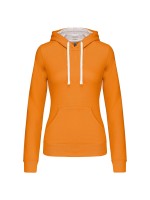 Sweatshirt Senhora com capuz em contraste - K465