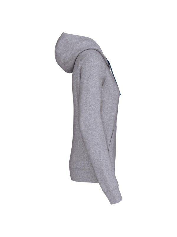 Sweatshirt Senhora com capuz em contraste - K465