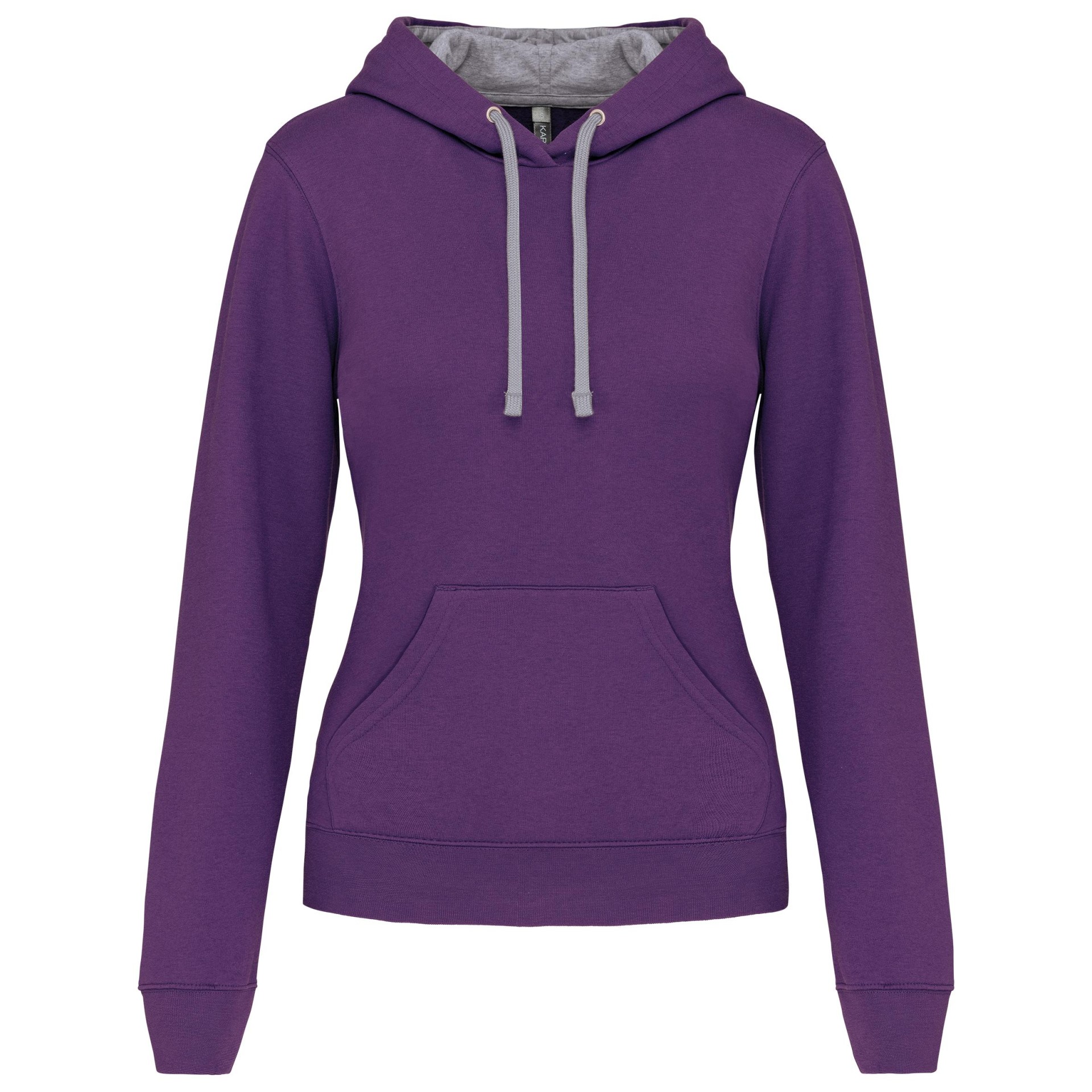 Sweatshirt Senhora com capuz em contraste - K465