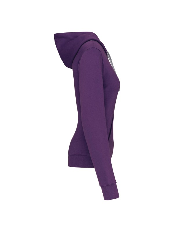 Sweatshirt Senhora com capuz em contraste - K465