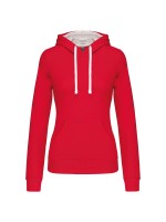 Sweatshirt Senhora com capuz em contraste - K465