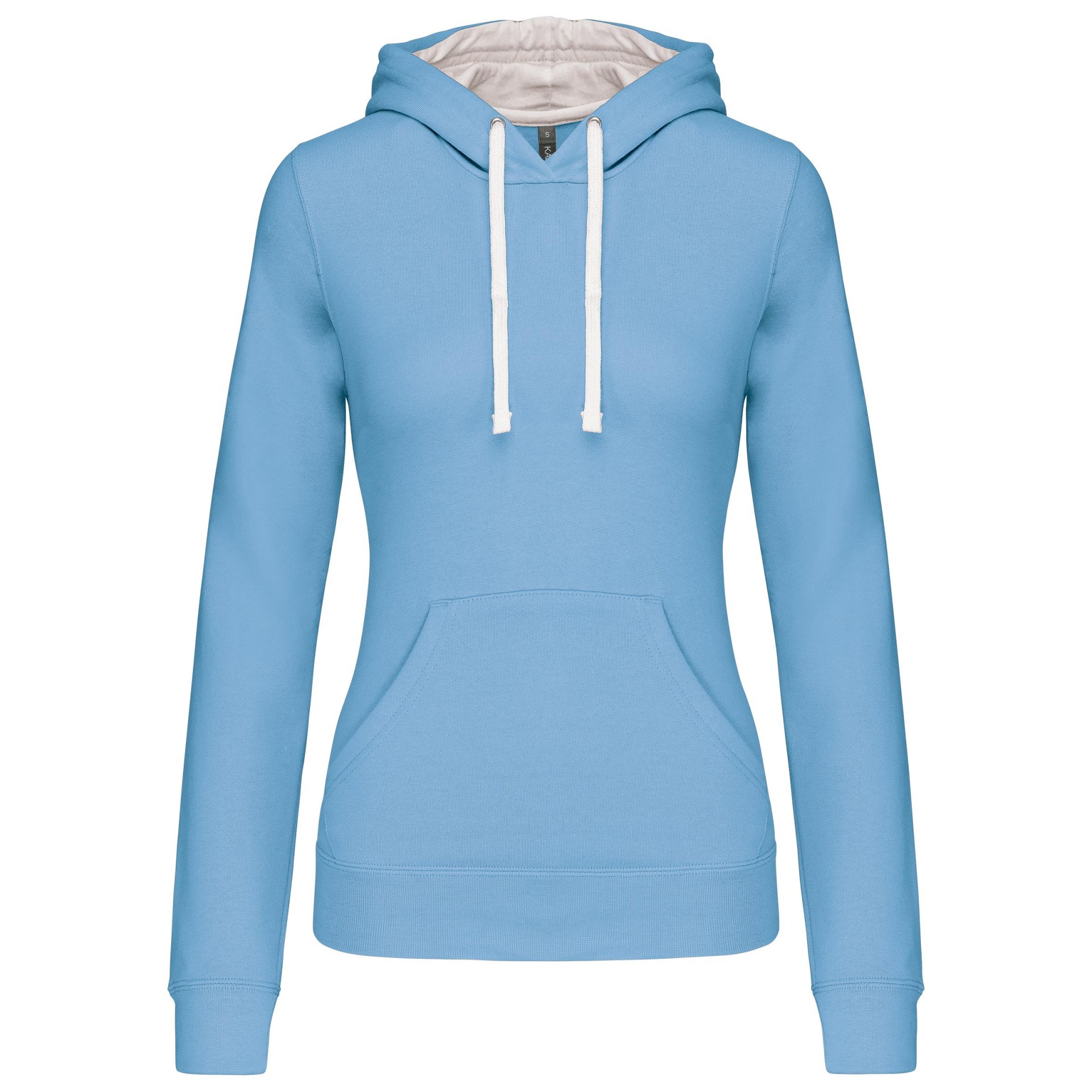 Sweatshirt Senhora com capuz em contraste - K465