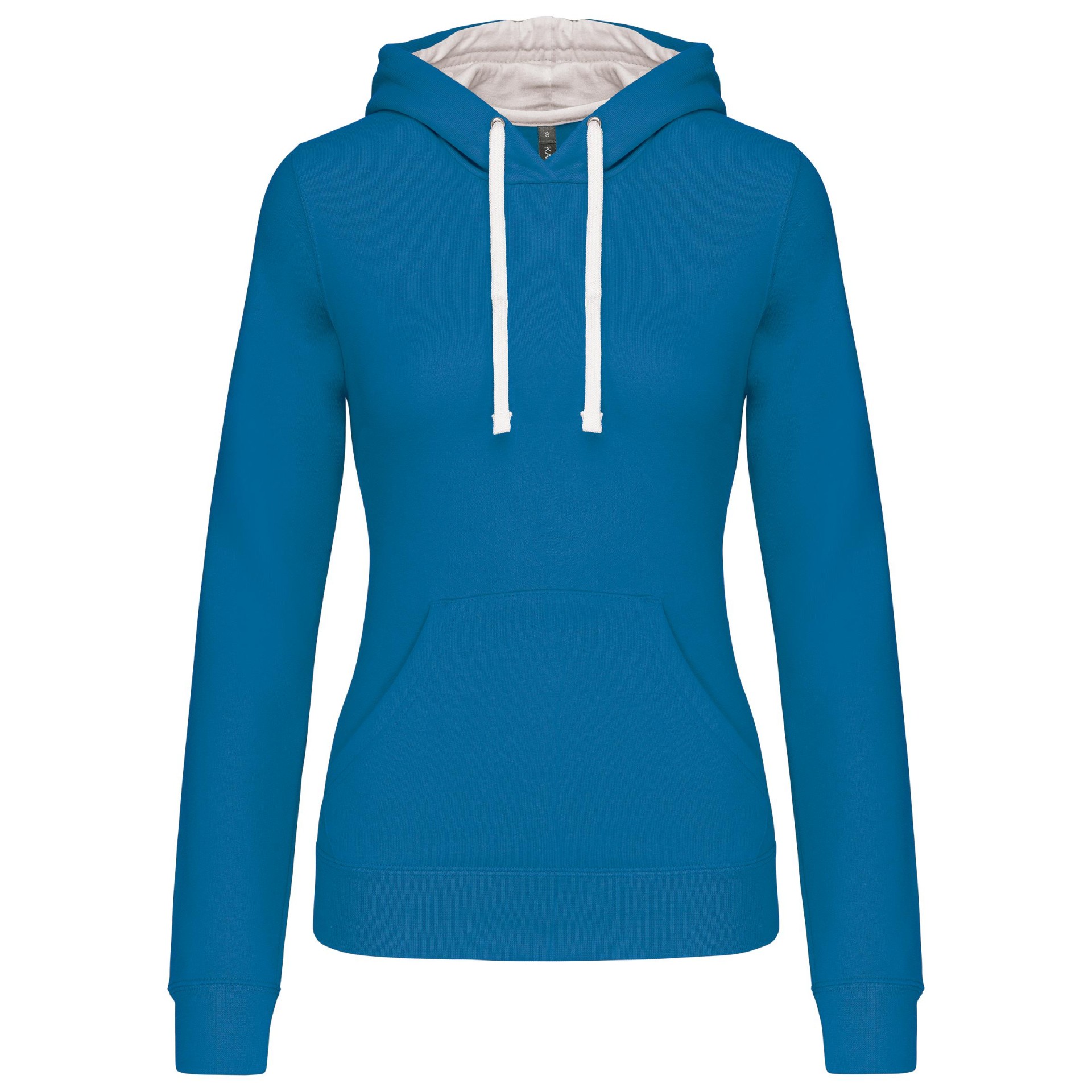 Sweatshirt Senhora com capuz em contraste - K465