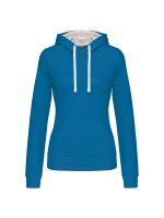 Sweatshirt Senhora com capuz em contraste - K465