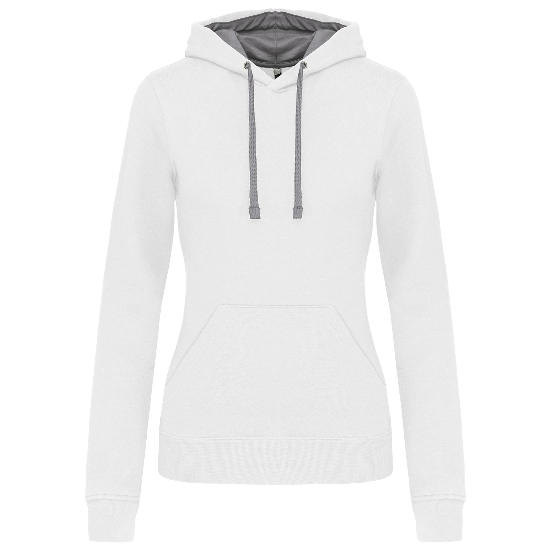 Sweatshirt Senhora com capuz em contraste - K465
