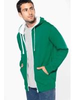 Casaco sweatshirt com capuz em contraste - K466