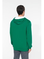 Casaco sweatshirt com capuz em contraste - K466