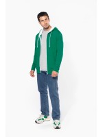 Casaco sweatshirt com capuz em contraste - K466