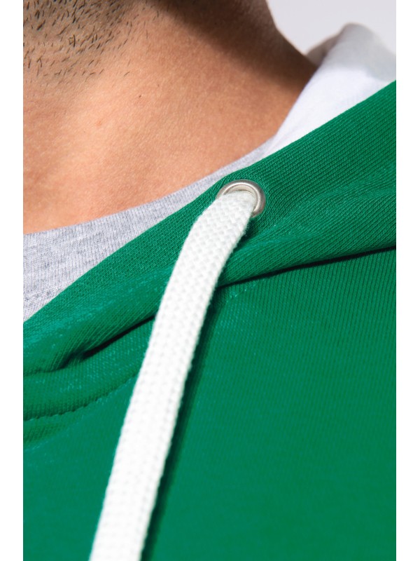 Casaco sweatshirt com capuz em contraste - K466