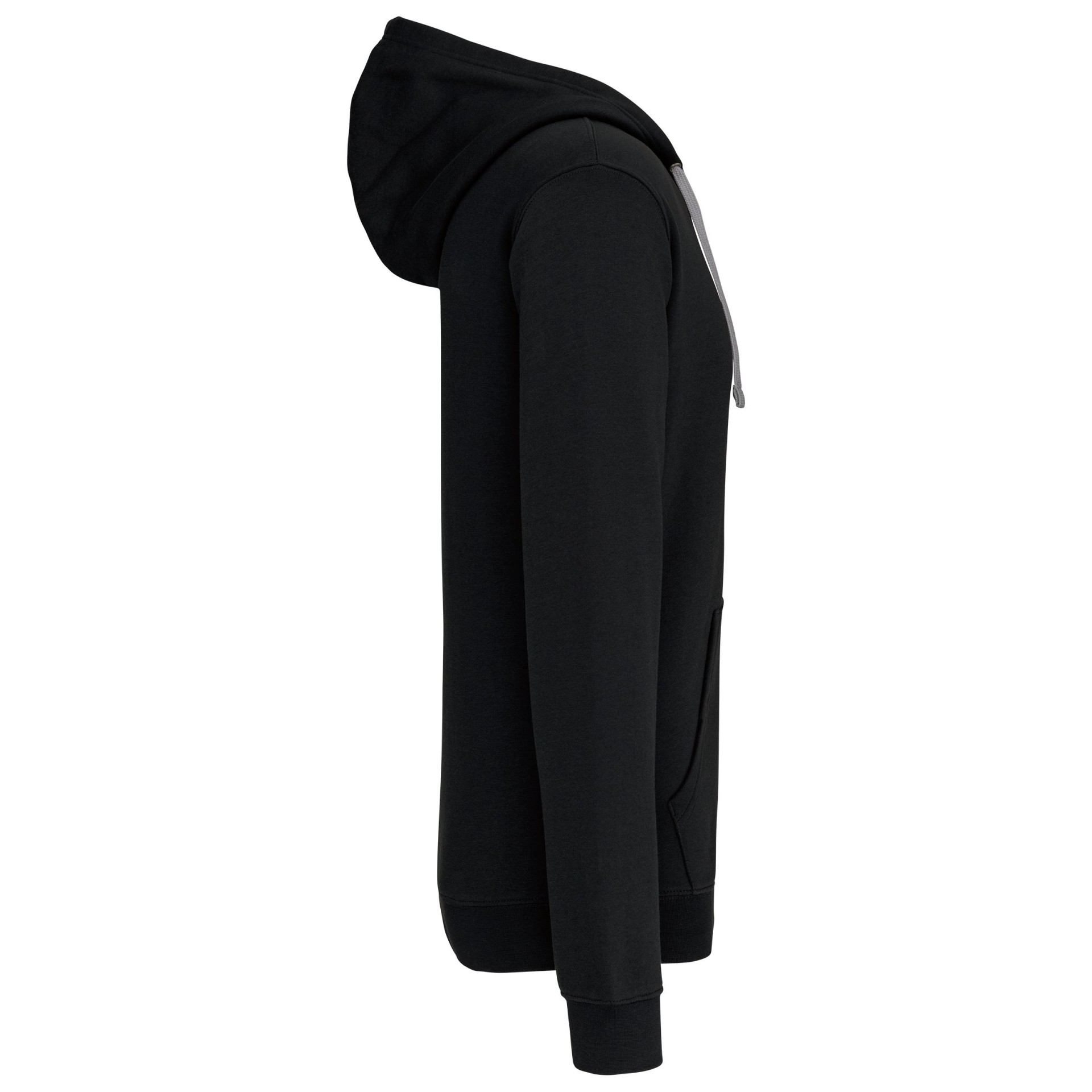 Casaco sweatshirt com capuz em contraste - K466