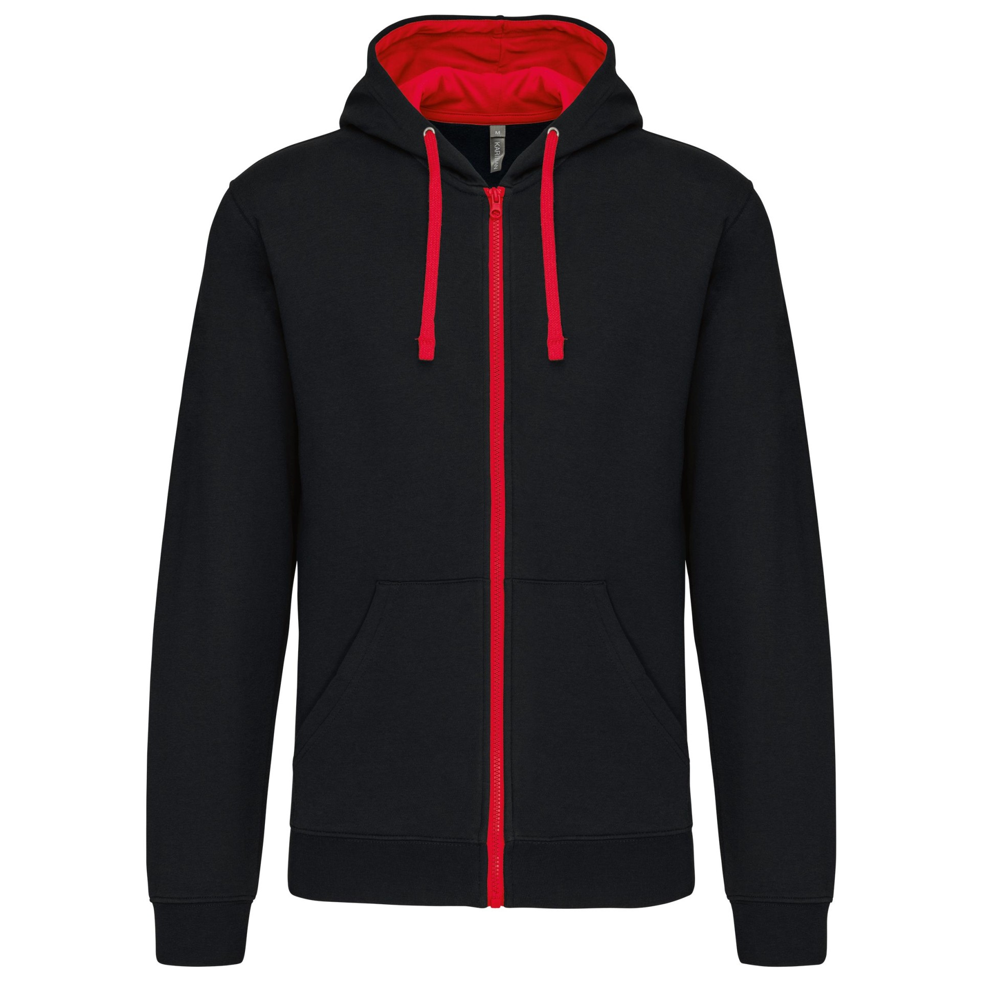 Casaco sweatshirt com capuz em contraste - K466